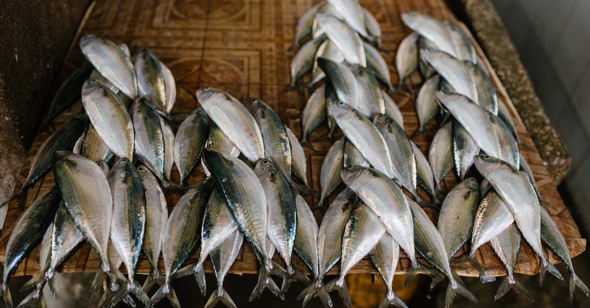 How to store smoked fish when traveling? - Fresh fish on stall at market How to store smoked fish when traveling? - Fresh fish on stall at market