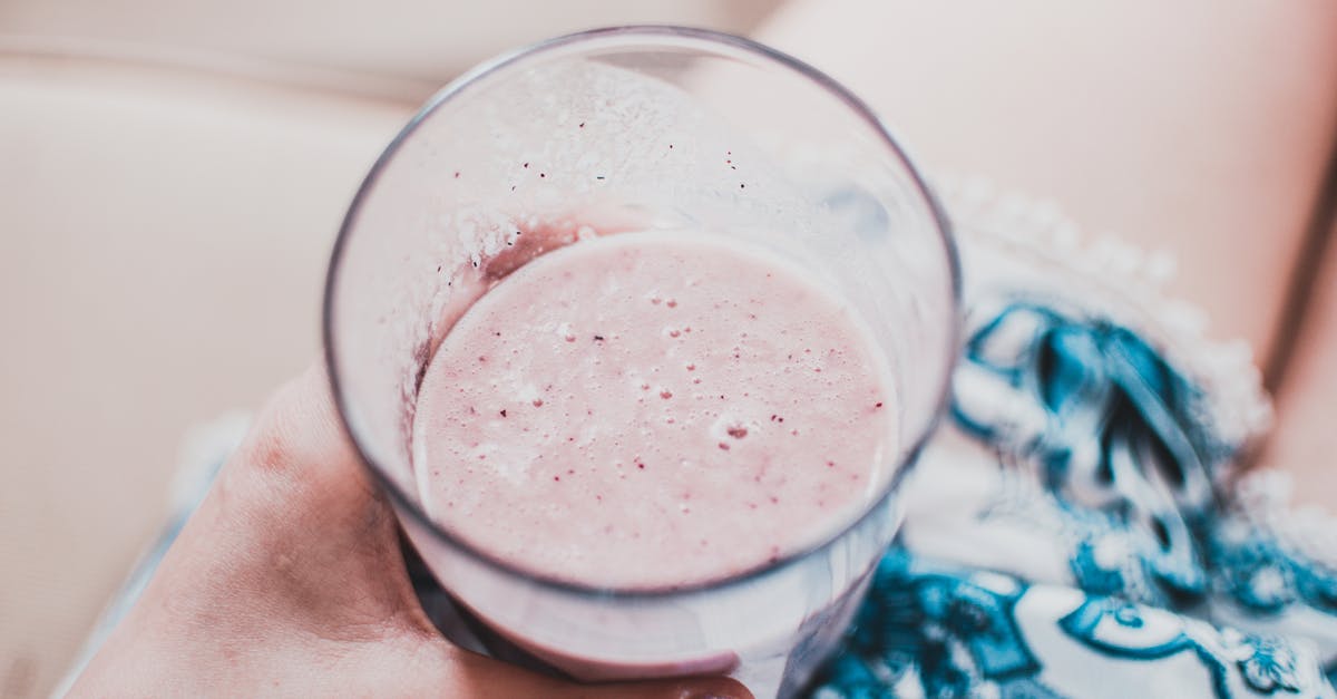 How to thicken a Yoghurt based cold sauce? - Person Holding Clear Drinking Glass With Fruit Shake Close-up Photo