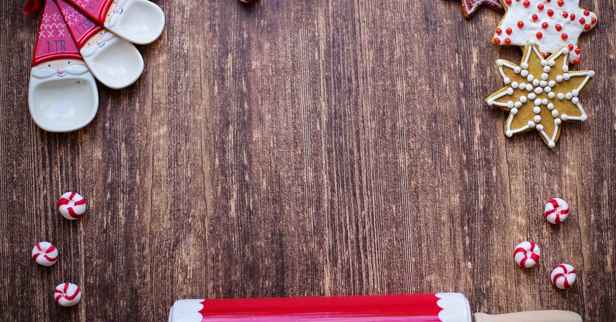 I don't know what candy to use for gingerbread windows [closed] - Red and White Rolling Pin