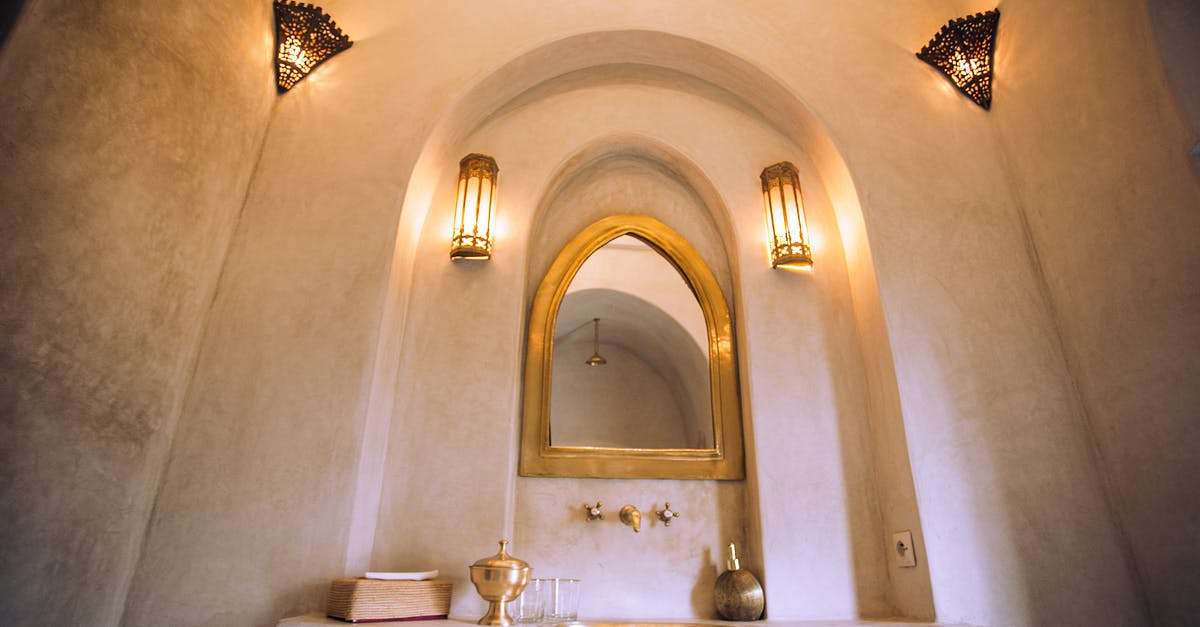 I need a translation from Moroccan to English - Interior of spacious oriental bathroom with mirror I need a translation from Moroccan to English - Interior of spacious oriental bathroom with mirror