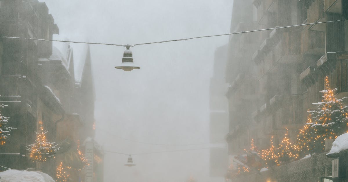 Ideal temperature and stabilizer for chewy ice cream? - Modern frozen city street with overhanging streetlamps covered with snow on gloomy foggy winter day Ideal temperature and stabilizer for chewy ice cream? - Modern frozen city street with overhanging streetlamps covered with snow on gloomy foggy winter day