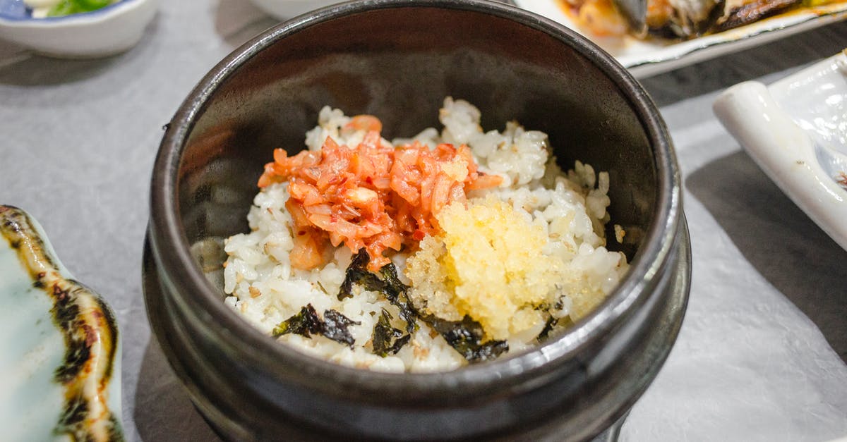im doing kimchi but no rice wine available - Bowl with Rice and Kimchi im doing kimchi but no rice wine available - Bowl with Rice and Kimchi
