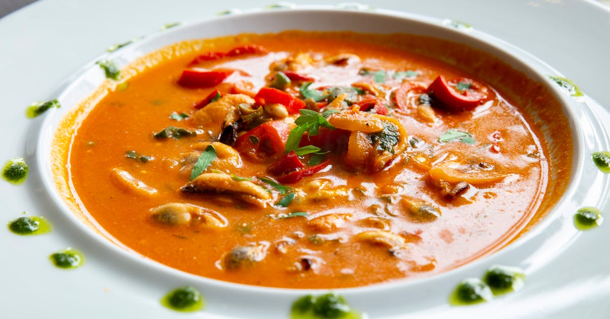 Imitating the flavour of canned cream of mushroom soup - Soup With Vegetables on White Ceramic Bowl
