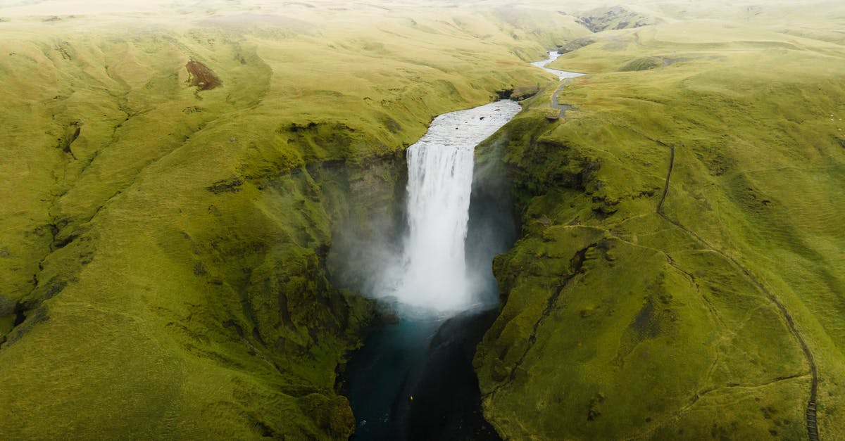 Ingredients: Icelandic local specials - Waterfall in Icelandic Green Landscape Ingredients: Icelandic local specials - Waterfall in Icelandic Green Landscape