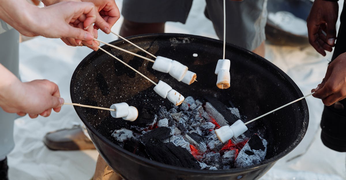 Is burnt milk that sticks to a pan something used in cooking ever? Does it have a name? - A Group of People Roasting Marshmallows on a Barbecue Griller