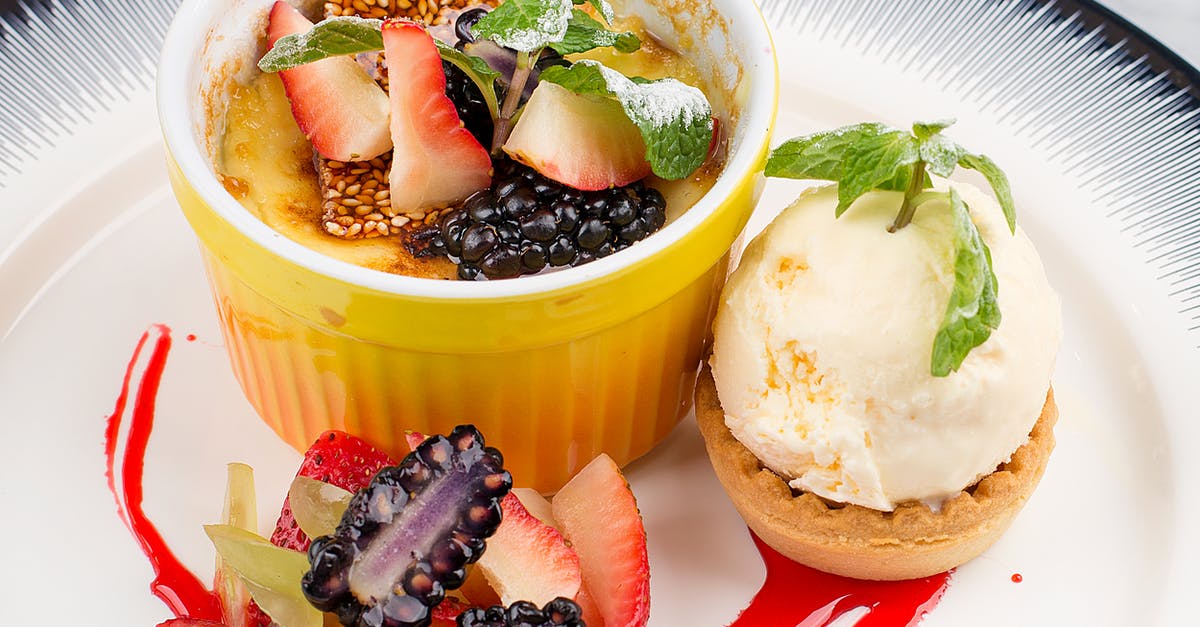 Is creme brulee supposed to be fatty? - Sliced Strawberry and Banana on Yellow Plastic Bowl Is creme brulee supposed to be fatty? - Sliced Strawberry and Banana on Yellow Plastic Bowl