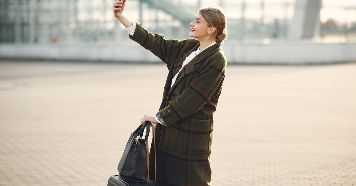 Is it customary to use pigs pluck to make sausages? - Stylish young woman with luggage taking selfie outside modern glass building Is it customary to use pigs pluck to make sausages? - Stylish young woman with luggage taking selfie outside modern glass building