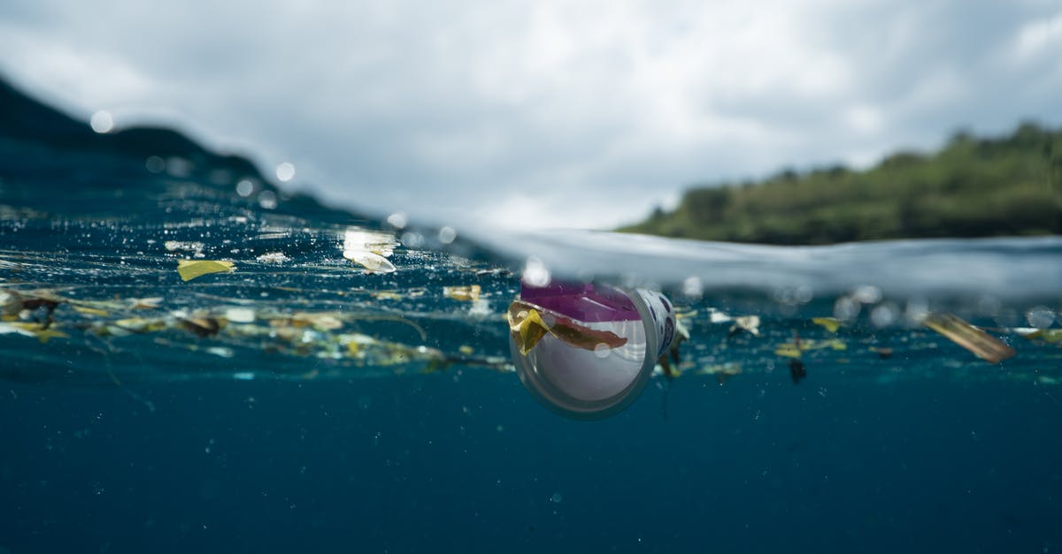 Is it dangerous or unhygienic to deshell an egg over the bin? - Plastic and rubbish floating in blue water of ocean against green island in daytime Is it dangerous or unhygienic to deshell an egg over the bin? - Plastic and rubbish floating in blue water of ocean against green island in daytime