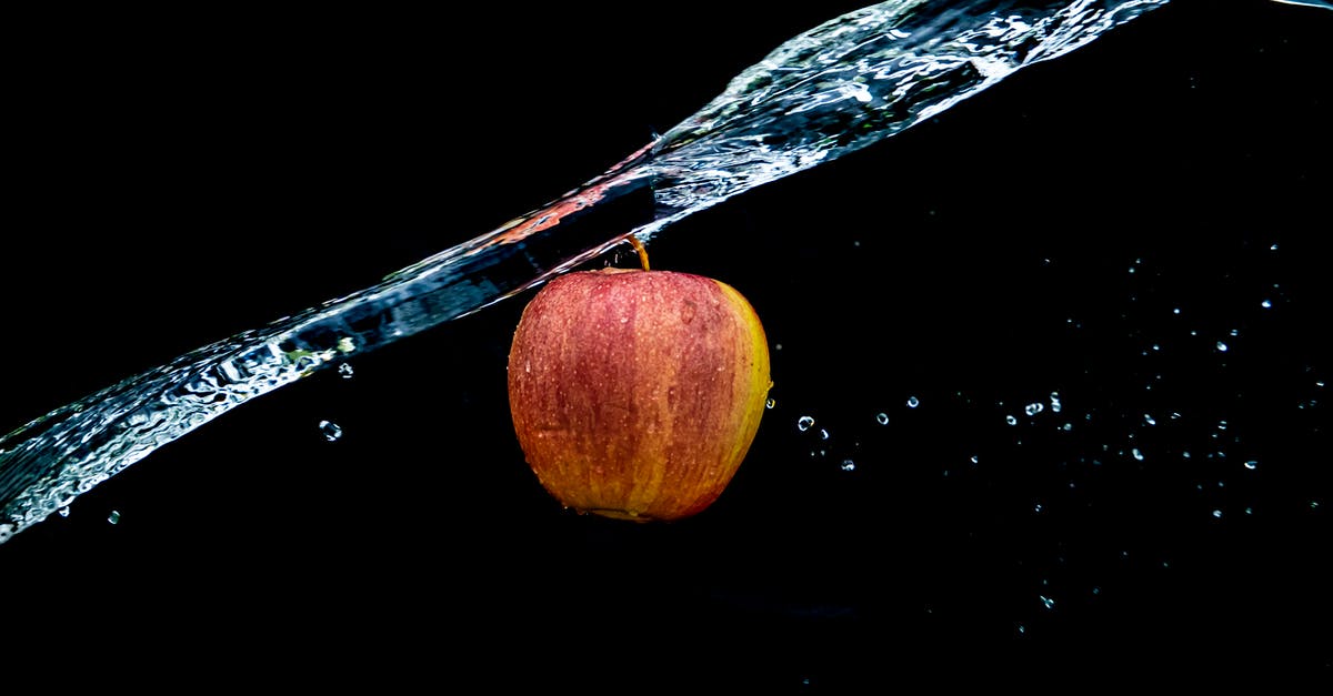 Is it normal to wash an apple, or other fruits, with dish washing liquid? - An Apple Submerged in Water Is it normal to wash an apple, or other fruits, with dish washing liquid? - An Apple Submerged in Water