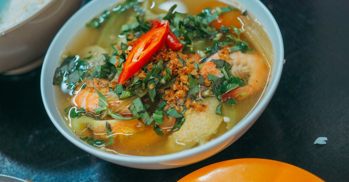 Is it ok to include garlic when I can hot peppers? - A Soup in a Ceramic Bowl Is it ok to include garlic when I can hot peppers? - A Soup in a Ceramic Bowl