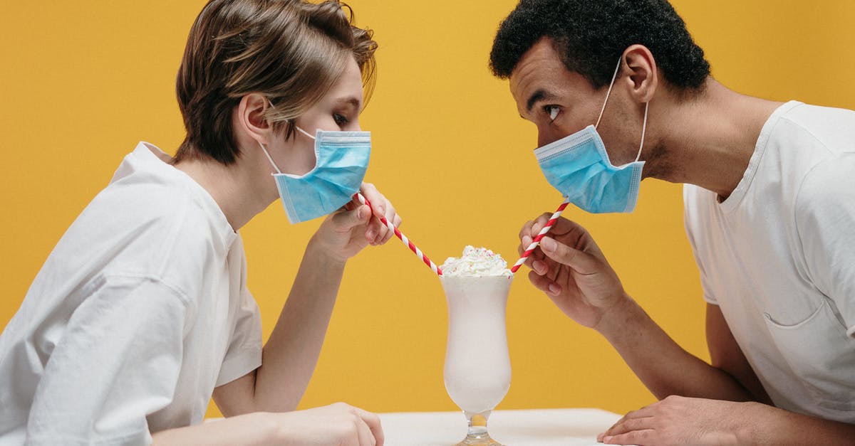 Is it safe to drink the whey? - Couple Wearing Face Mask Drinking Milkshake Is it safe to drink the whey? - Couple Wearing Face Mask Drinking Milkshake