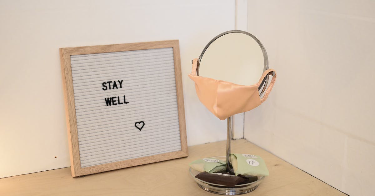 Is it safe to reuse steamer water? - Face mask placed on table mirror near framed image Is it safe to reuse steamer water? - Face mask placed on table mirror near framed image