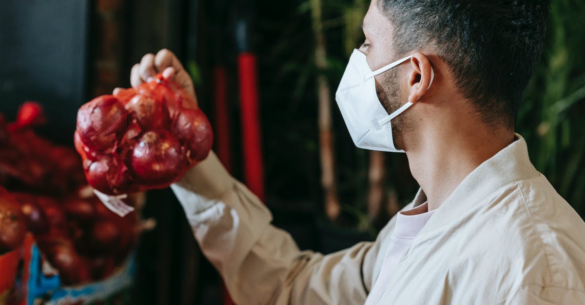 Is it safe to store batter/dough that contains eggs? - Man in mask choosing grocery in store Is it safe to store batter/dough that contains eggs? - Man in mask choosing grocery in store