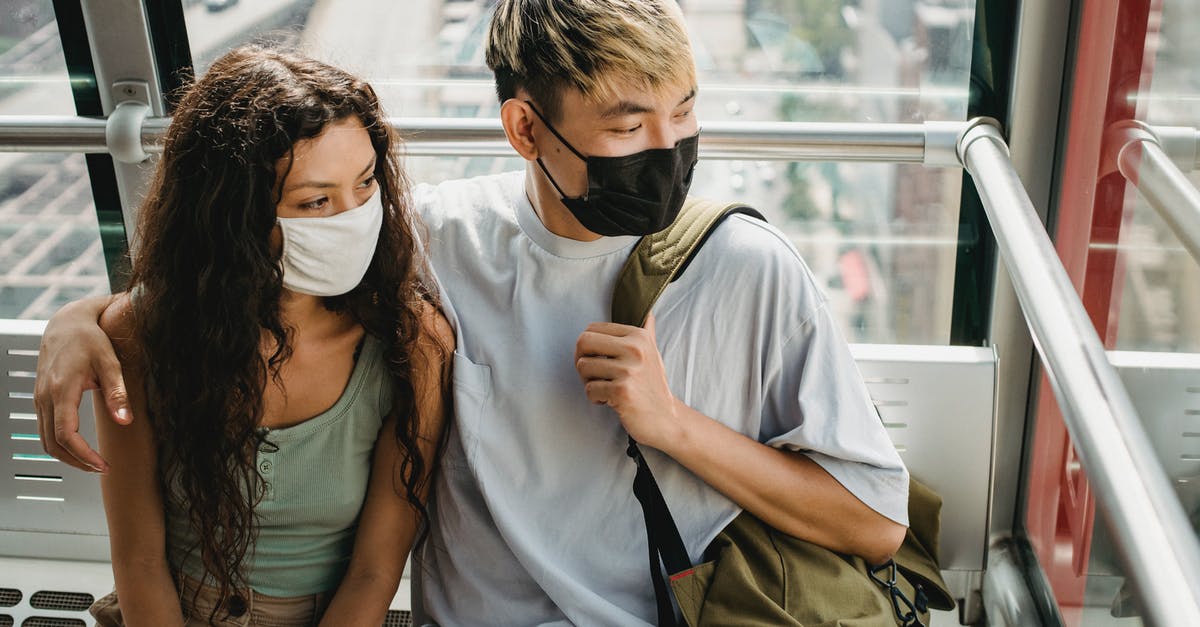 Is jerky safe concerning parasites? - High angle of multiethnic couple wearing protective masks riding on ropeway while exploring city together Is jerky safe concerning parasites? - High angle of multiethnic couple wearing protective masks riding on ropeway while exploring city together