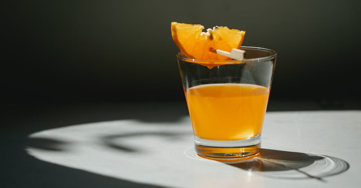 Is lemonade better when made with simple syrup? - Glass of orange juice with orange slice Is lemonade better when made with simple syrup? - Glass of orange juice with orange slice