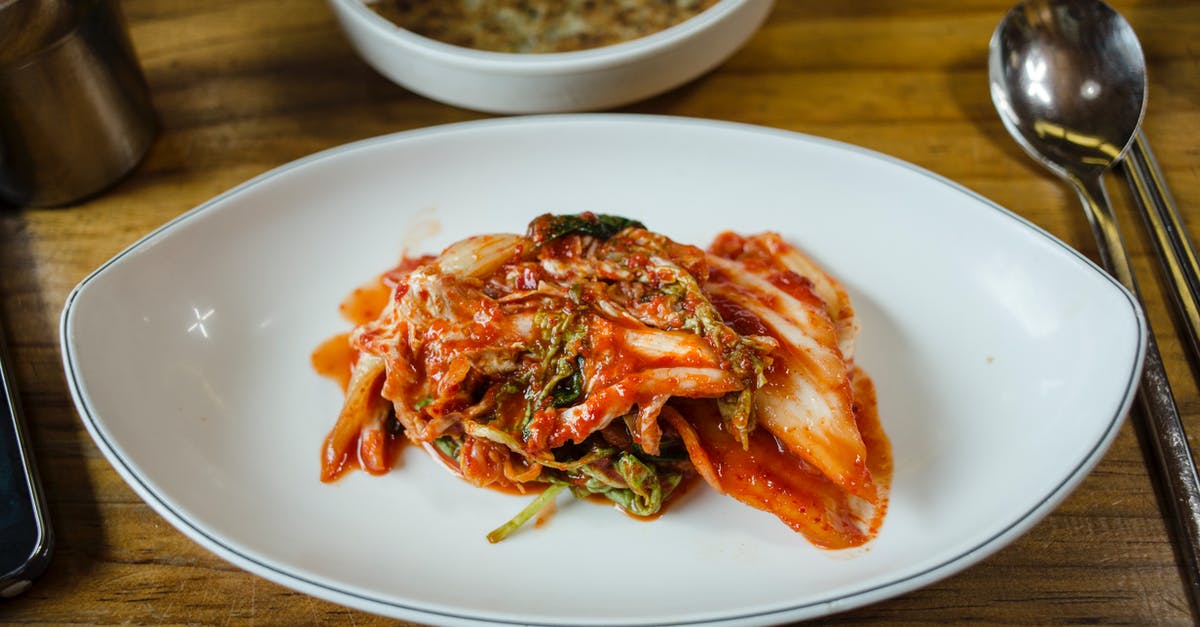 Is my kimchi still okay? - A Kimchi on a Ceramic Plate Is my kimchi still okay? - A Kimchi on a Ceramic Plate