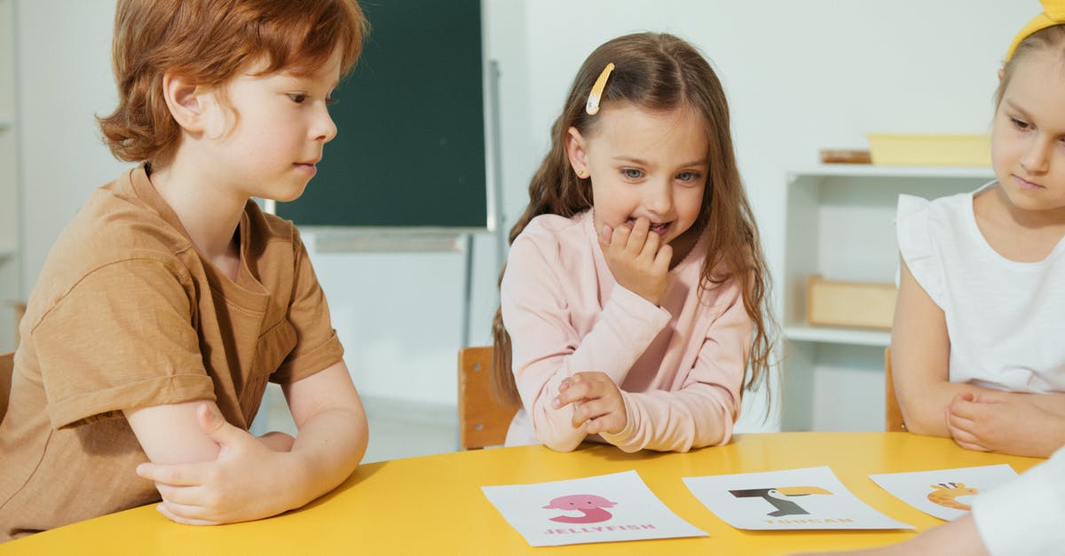Is there a way to handmake alphabet pasta? - Kids Looking at the Alphabet Placards on the Table Is there a way to handmake alphabet pasta? - Kids Looking at the Alphabet Placards on the Table