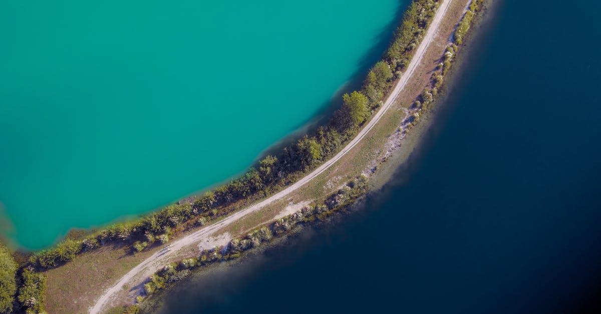Is there a way to make falafel without deep frying? - Aerial view of narrow curvy road running between lagoon of rich turquoise color and ocean surface with dark blue water Is there a way to make falafel without deep frying? - Aerial view of narrow curvy road running between lagoon of rich turquoise color and ocean surface with dark blue water