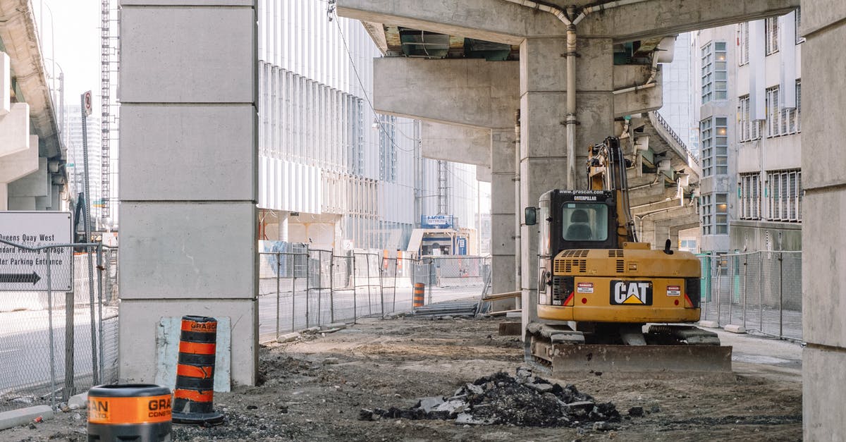 Is there any way to sous-vide without a machine - Site of roadway under concrete bridge construction with heavy equipment on dirty ground Is there any way to sous-vide without a machine - Site of roadway under concrete bridge construction with heavy equipment on dirty ground