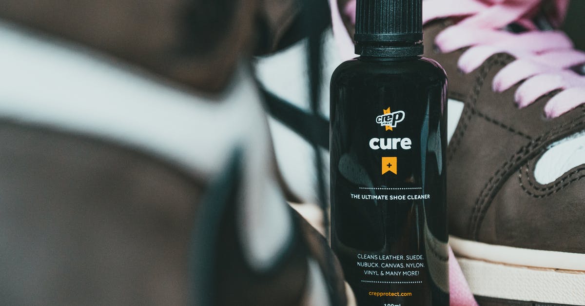 Is unsour sour cream too new or too old? - Bottle of shoes care product between fashion sneakers Is unsour sour cream too new or too old? - Bottle of shoes care product between fashion sneakers