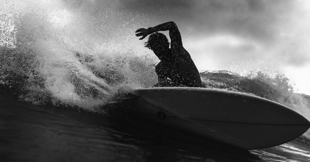 Is water on the outside of an electric kettle dangerous? - Black and white of anonymous male surfer riding on wave with raised arm against cloudy sky in stormy weather outside Is water on the outside of an electric kettle dangerous? - Black and white of anonymous male surfer riding on wave with raised arm against cloudy sky in stormy weather outside