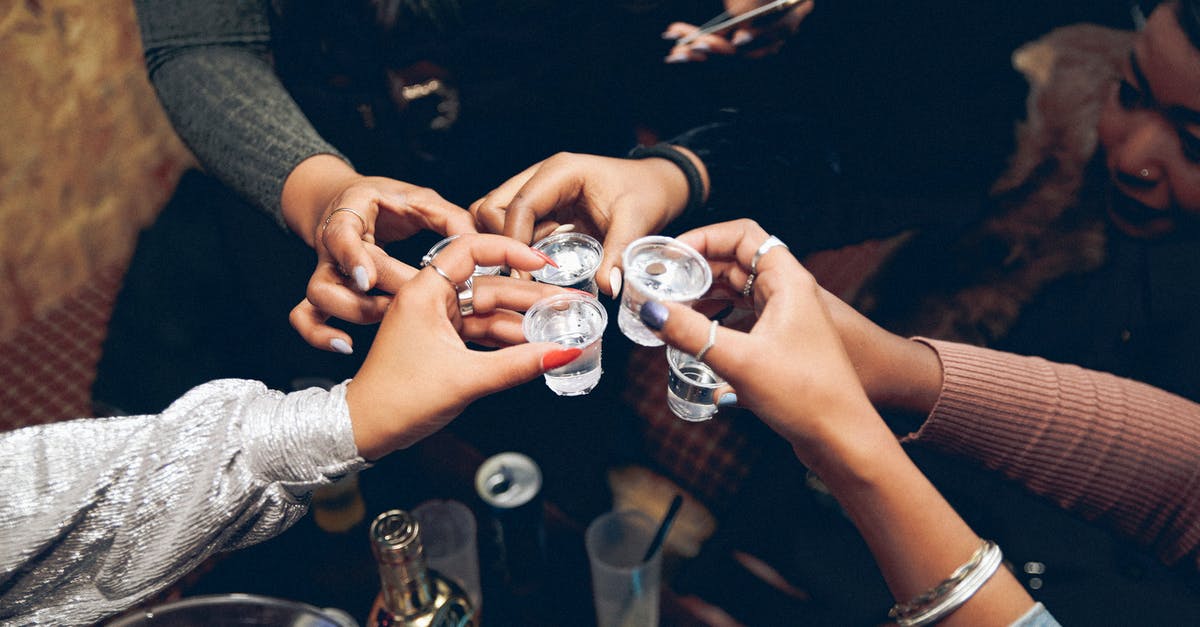 Jello Shots Techniques: Alcohol Concentration - People Clinking Glasses with Alcohol Drink