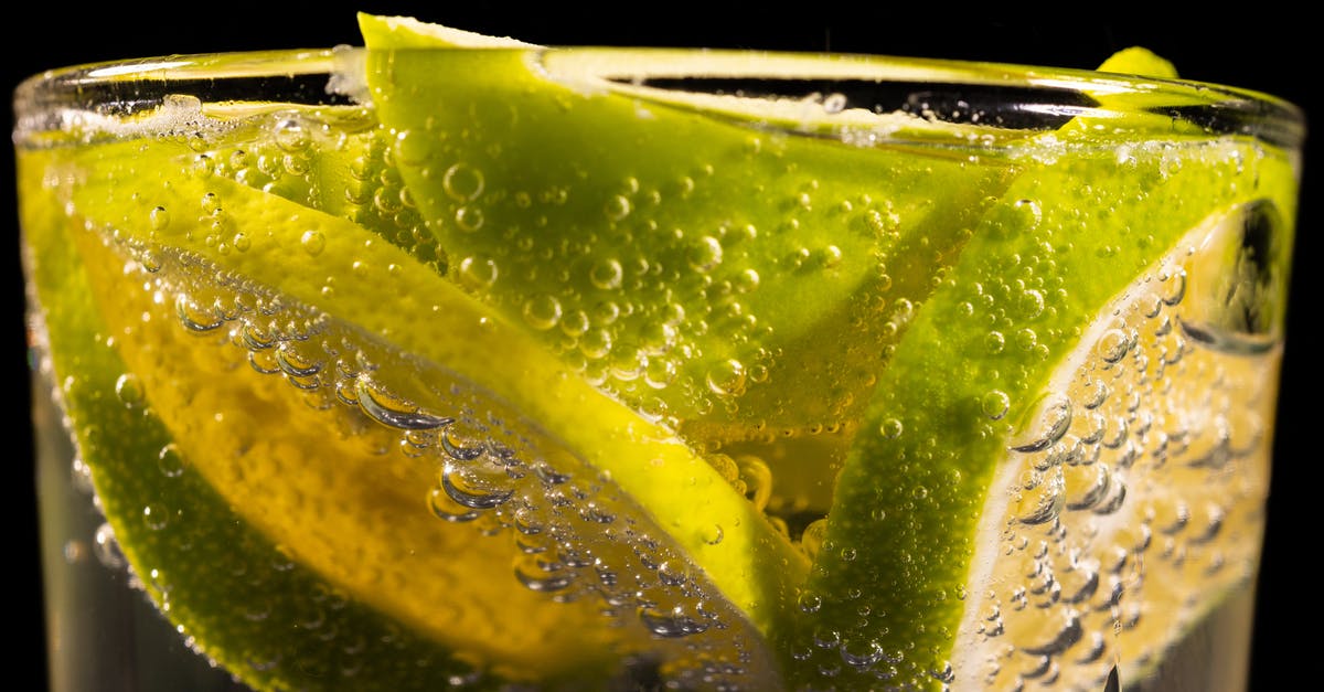 Keeping the bubbles in sparkling gelatin desserts - Sliced Lime in Clear Drinking Glass Keeping the bubbles in sparkling gelatin desserts - Sliced Lime in Clear Drinking Glass