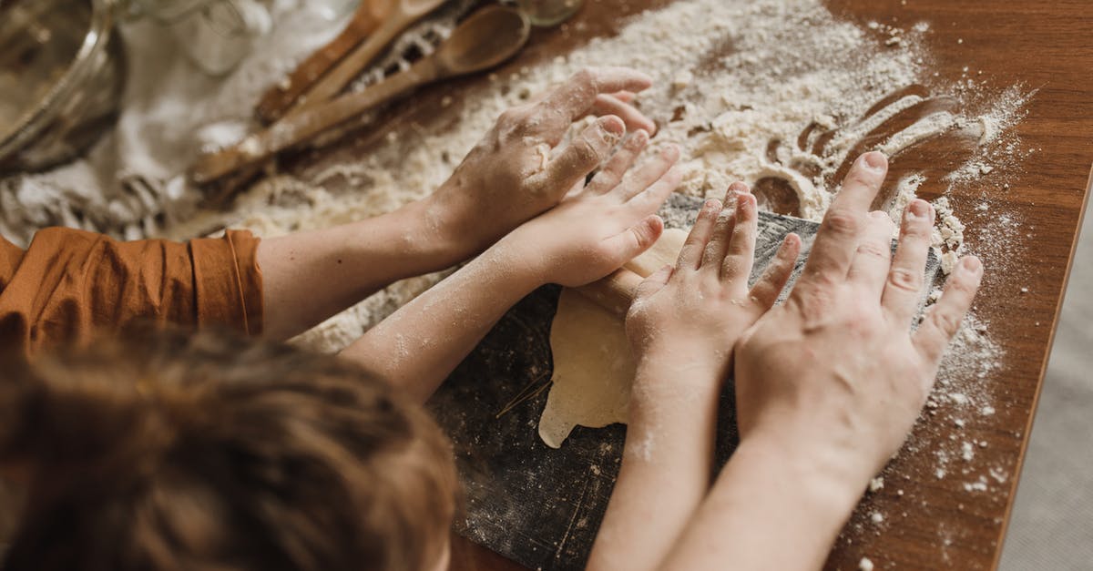 Kneading before or after rising? - A Parent and a Child Kneading Dough Kneading before or after rising? - A Parent and a Child Kneading Dough