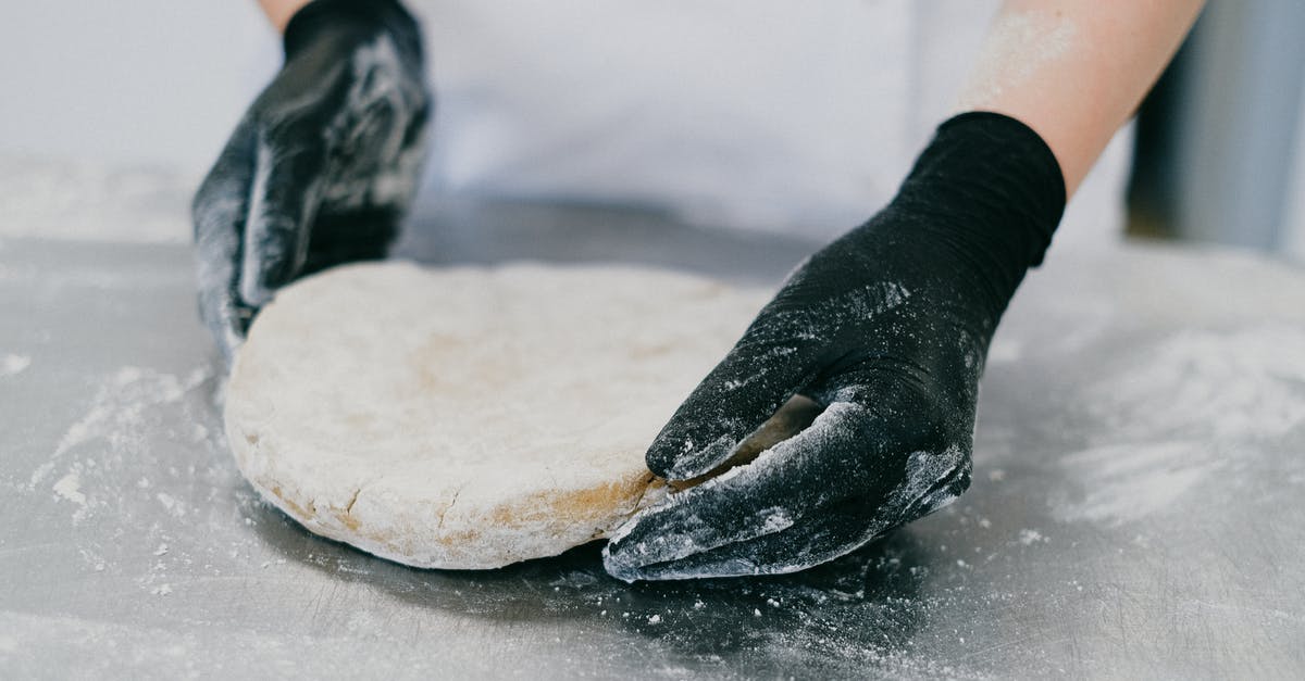 Kneading dough with long nails; latex gloves? - Pastry Chef Kneading a Dough Kneading dough with long nails; latex gloves? - Pastry Chef Kneading a Dough