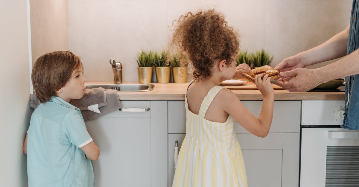 Lasagna in a sandwich maker - Woman in White Tank Top Holding Girl in White Dress Lasagna in a sandwich maker - Woman in White Tank Top Holding Girl in White Dress