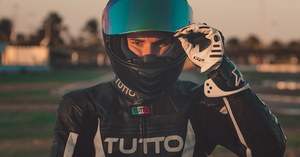 Leather flavour - Man in Black and White Zip Up Jacket Wearing Black Helmet Leather flavour - Man in Black and White Zip Up Jacket Wearing Black Helmet