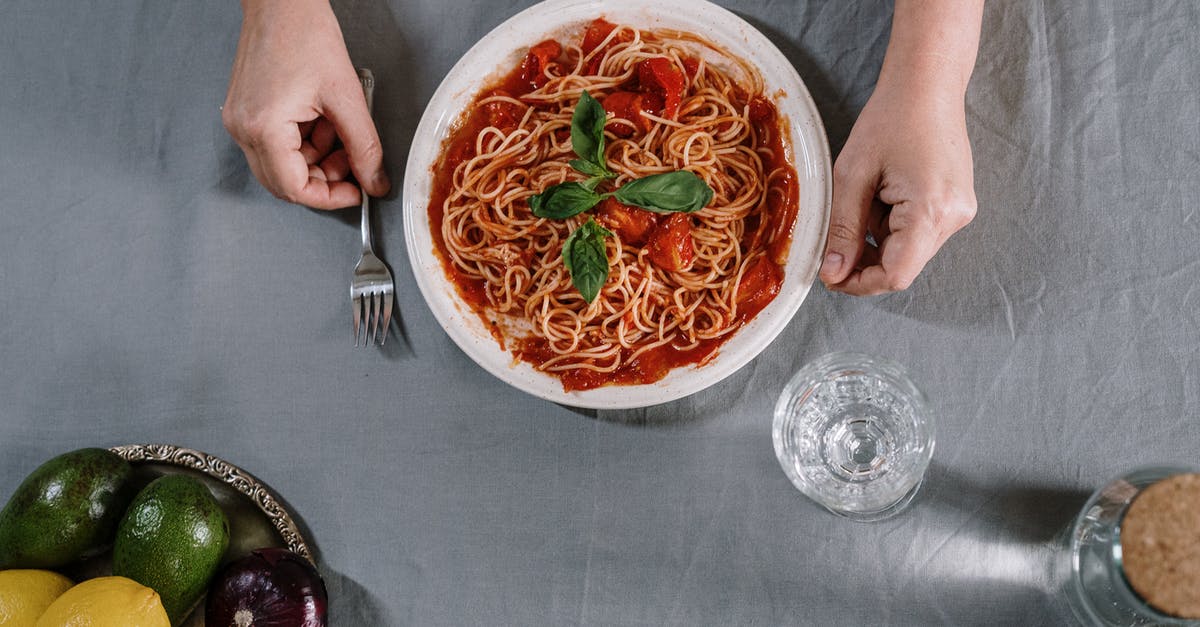 Lemon Butter Sauce too acidic - A Plate Of Spaghetti On Table