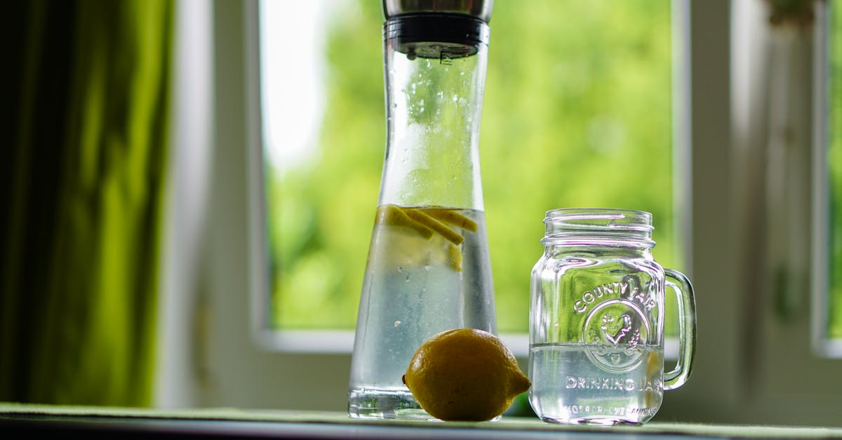 Lemon juice as drinking water preservative - Shallow Focus Photography of Yellow Lemon Near Glass Mason Jar and Glass Decanter Lemon juice as drinking water preservative - Shallow Focus Photography of Yellow Lemon Near Glass Mason Jar and Glass Decanter