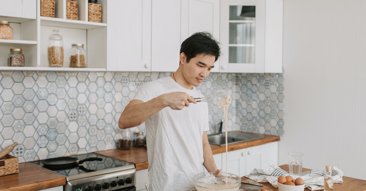 Low-fat quark plus blended blueberries -- texture changes over night? - A Man Checking the Consistency of a Pan Cake Batter Low-fat quark plus blended blueberries -- texture changes over night? - A Man Checking the Consistency of a Pan Cake Batter