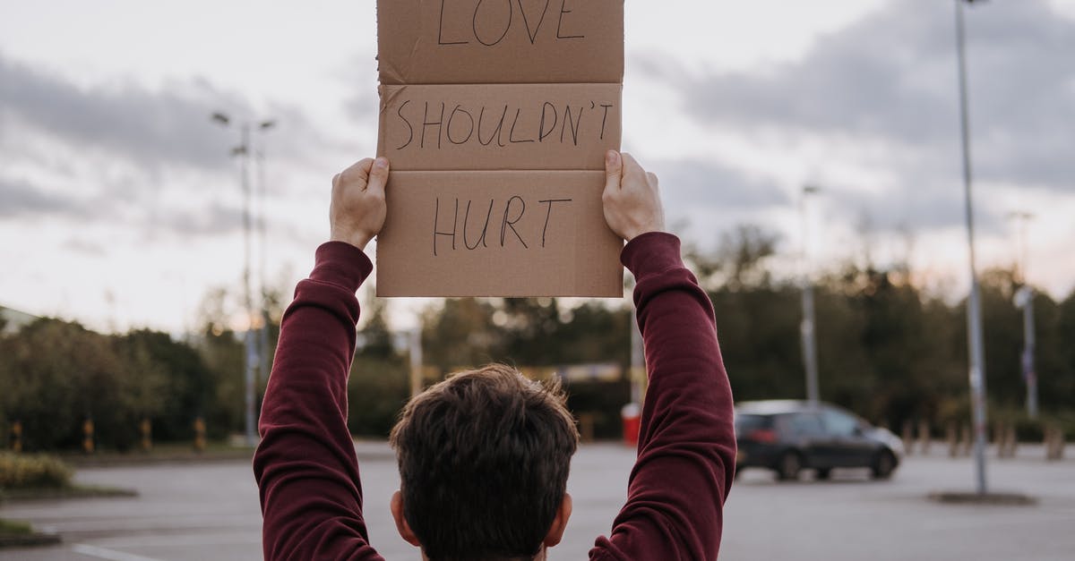 Maillard Reaction at Higher Pressures - Man with slogan love should not hurt Maillard Reaction at Higher Pressures - Man with slogan love should not hurt
