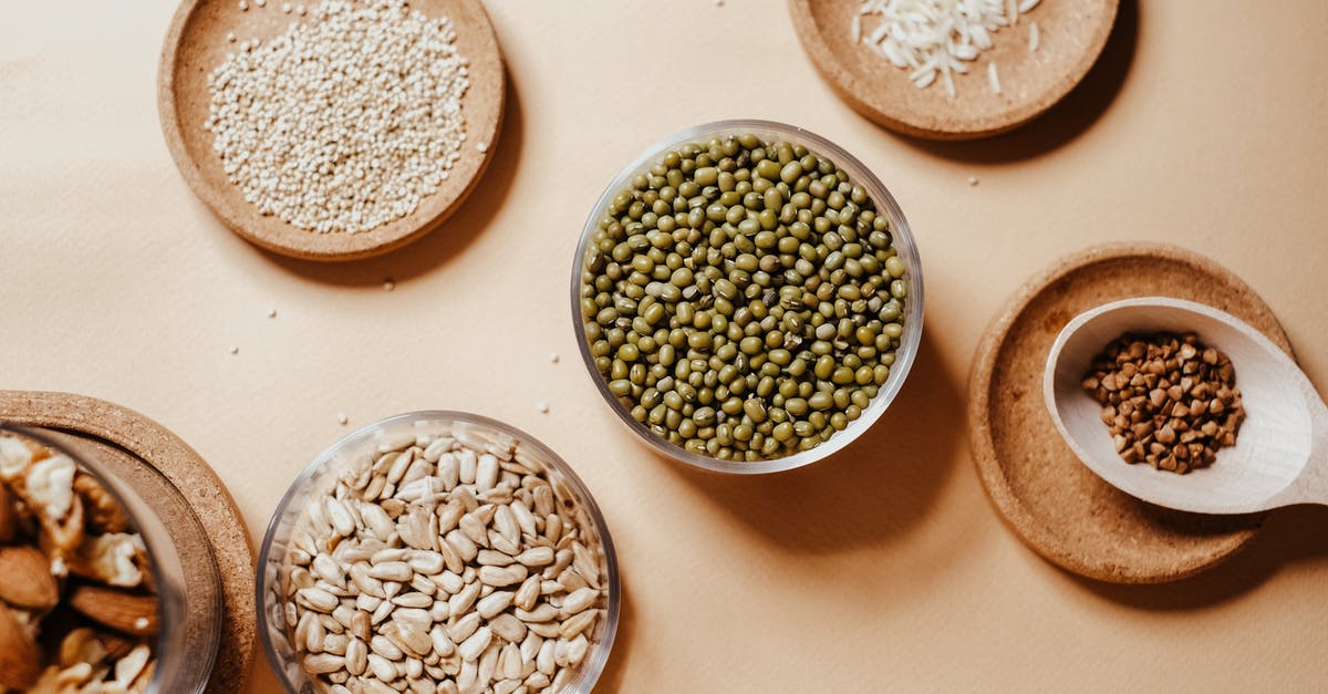 Make quinoa sticky like rice? - Grains and Seeds in Glass Jars and on Saucers Make quinoa sticky like rice? - Grains and Seeds in Glass Jars and on Saucers
