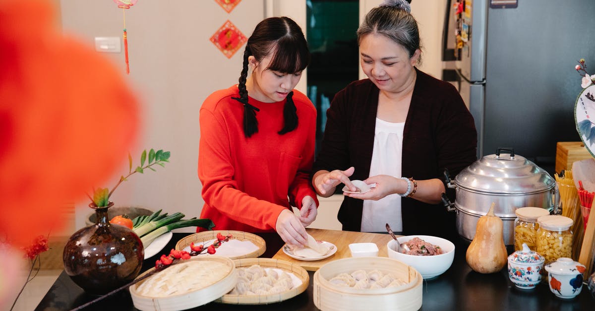 Making dumplings without a snug lid - A Grandmother Teaching Her Granddaughter How to Make Dumplings