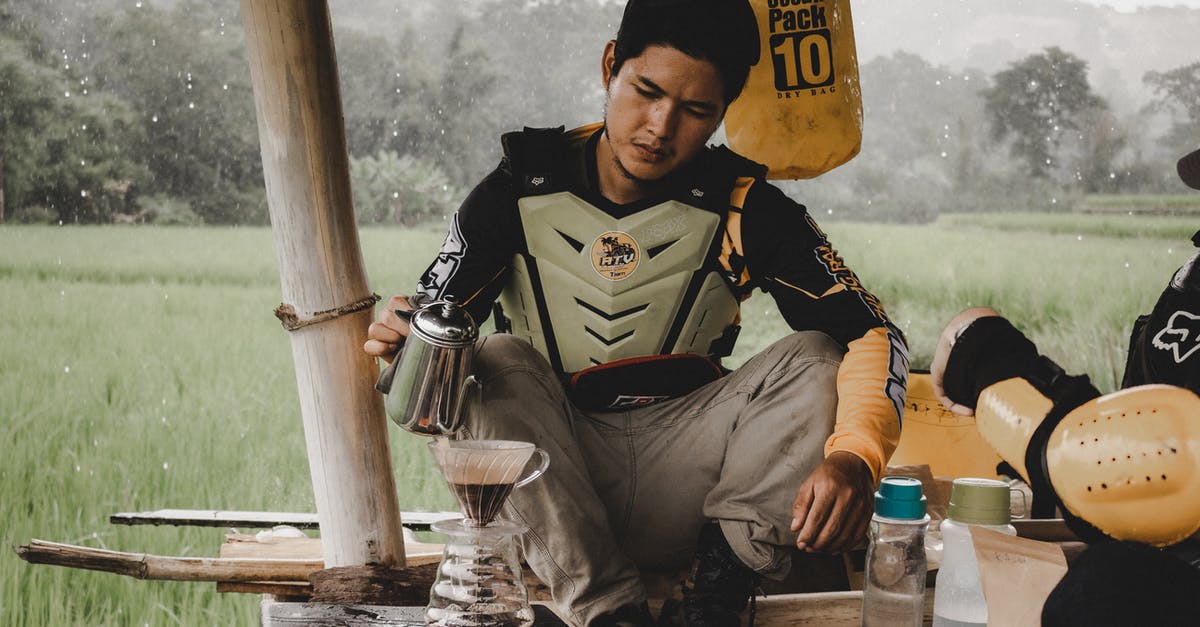 Making gravy without drippings or butter? - Man making a Drip Coffee Making gravy without drippings or butter? - Man making a Drip Coffee