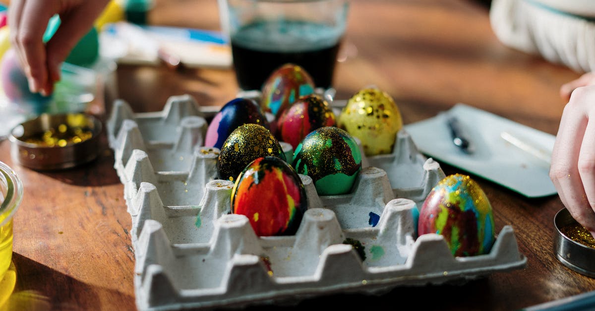 Making "long(er)-life" homemade mayonnaise - Colorful Easter Eggs with Glitters Making "long(er)-life" homemade mayonnaise - Colorful Easter Eggs with Glitters