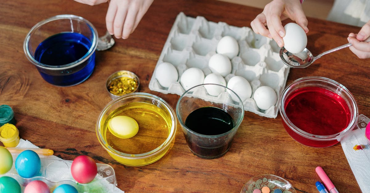 Making "long(er)-life" homemade mayonnaise - White Eggs Dip on Colorful Liquid Making "long(er)-life" homemade mayonnaise - White Eggs Dip on Colorful Liquid