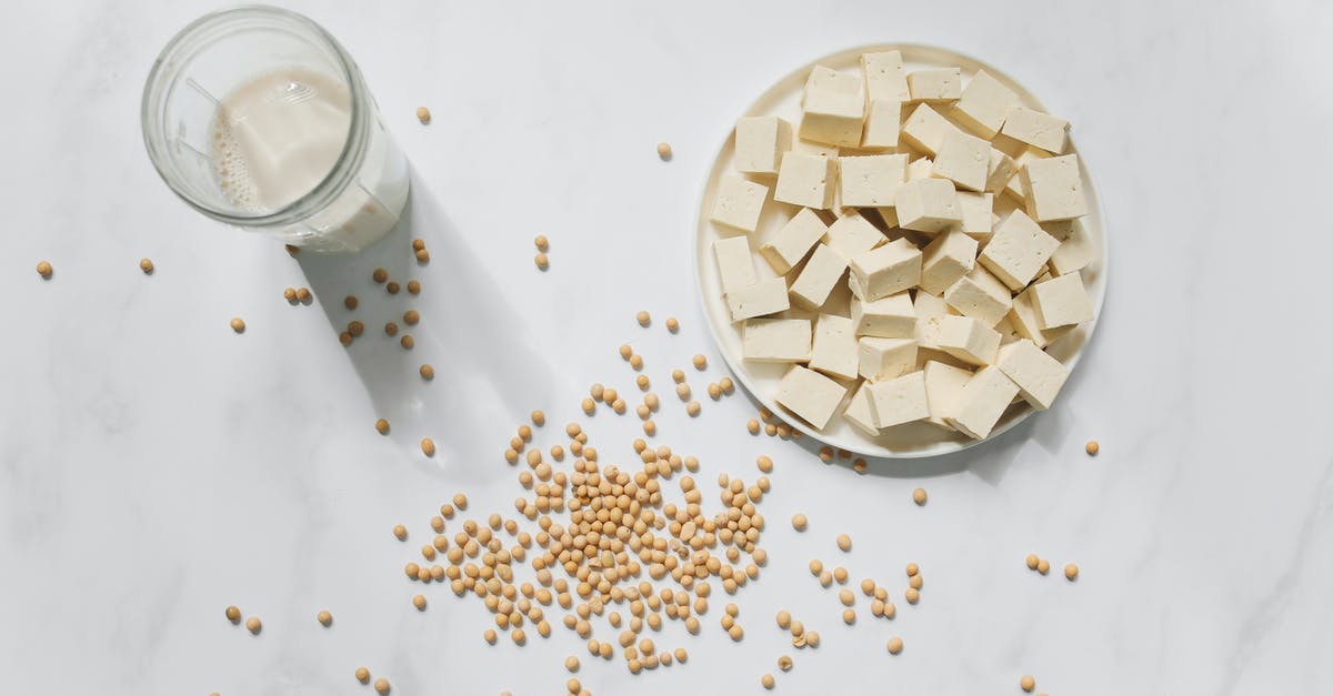 Making soy milk: best way to separate okara? - Photo Of Sliced Tofu On Bowl Making soy milk: best way to separate okara? - Photo Of Sliced Tofu On Bowl