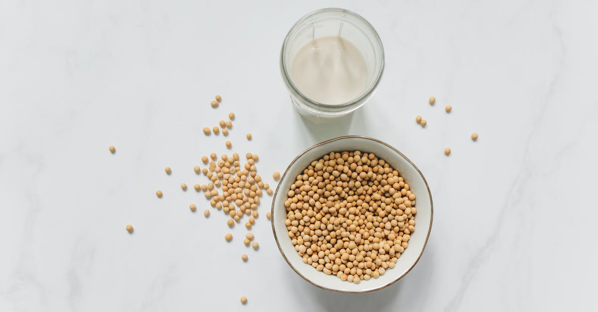 Making soy milk: best way to separate okara? - Top View Photo of Soybeans on Bowl Near Drinking Glass With Soy Milk Making soy milk: best way to separate okara? - Top View Photo of Soybeans on Bowl Near Drinking Glass With Soy Milk