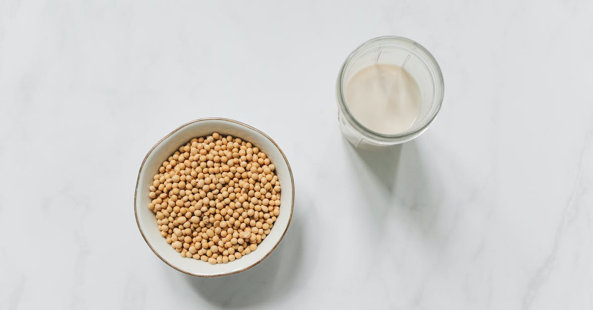 Making soy milk: best way to separate okara? - Top View Photo of Soybeans on Bowl Near Drinking Glass With Soy Milk Making soy milk: best way to separate okara? - Top View Photo of Soybeans on Bowl Near Drinking Glass With Soy Milk