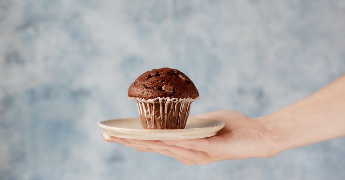 Mashing bananas for Muffins: By hand or with blender? - Photo Of Person Holding A Plate Of Chcolate Muffin Mashing bananas for Muffins: By hand or with blender? - Photo Of Person Holding A Plate Of Chcolate Muffin
