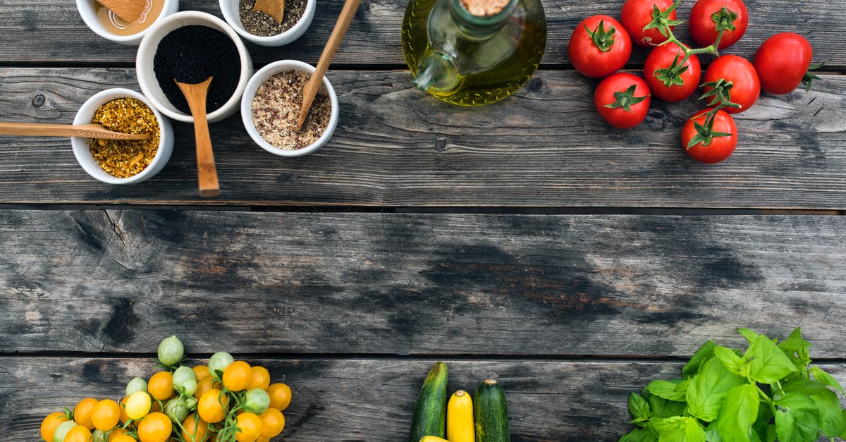 Methods for seasoning wooden spoons? - Fresh ingredients for salad placed on wooden table Methods for seasoning wooden spoons? - Fresh ingredients for salad placed on wooden table