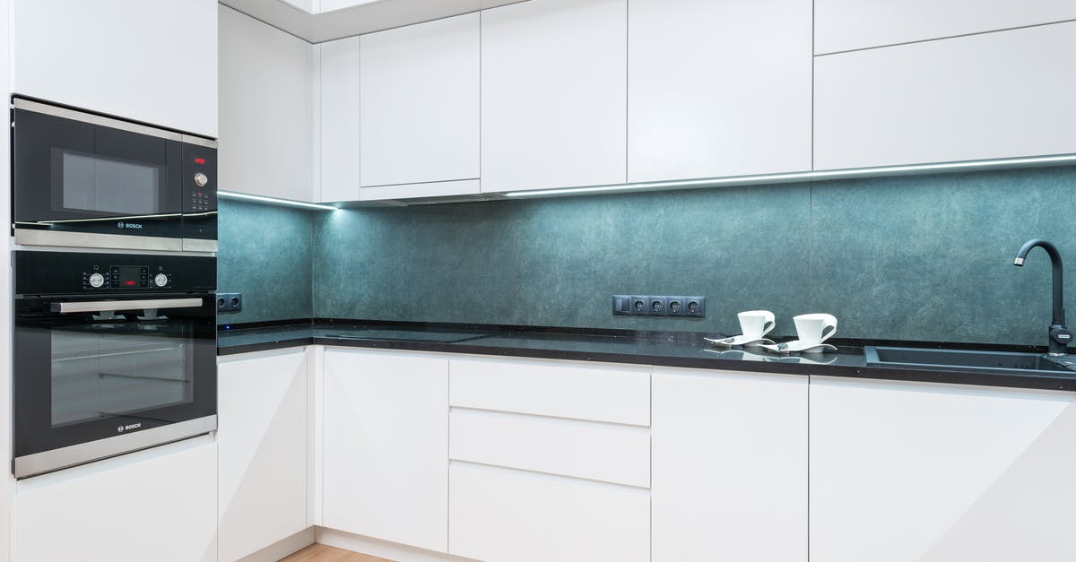 Microwave friendly utensils, what qualifies as - White minimalist kitchen with blue backsplash Microwave friendly utensils, what qualifies as - White minimalist kitchen with blue backsplash