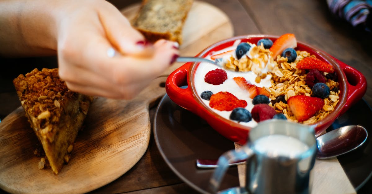 Milk bread problem - Person Holding Spoon and Round Red Ceramic Bowl With Pastries