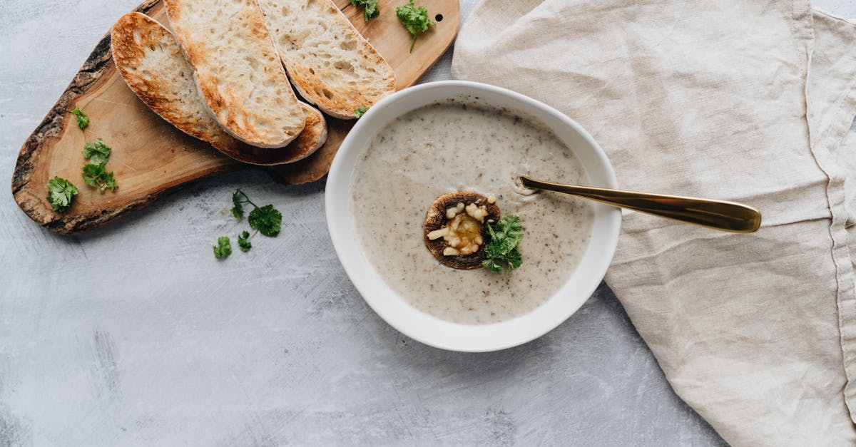 Mushroom soup prep in advance - Bread Beside a Bowl of Soup Mushroom soup prep in advance - Bread Beside a Bowl of Soup