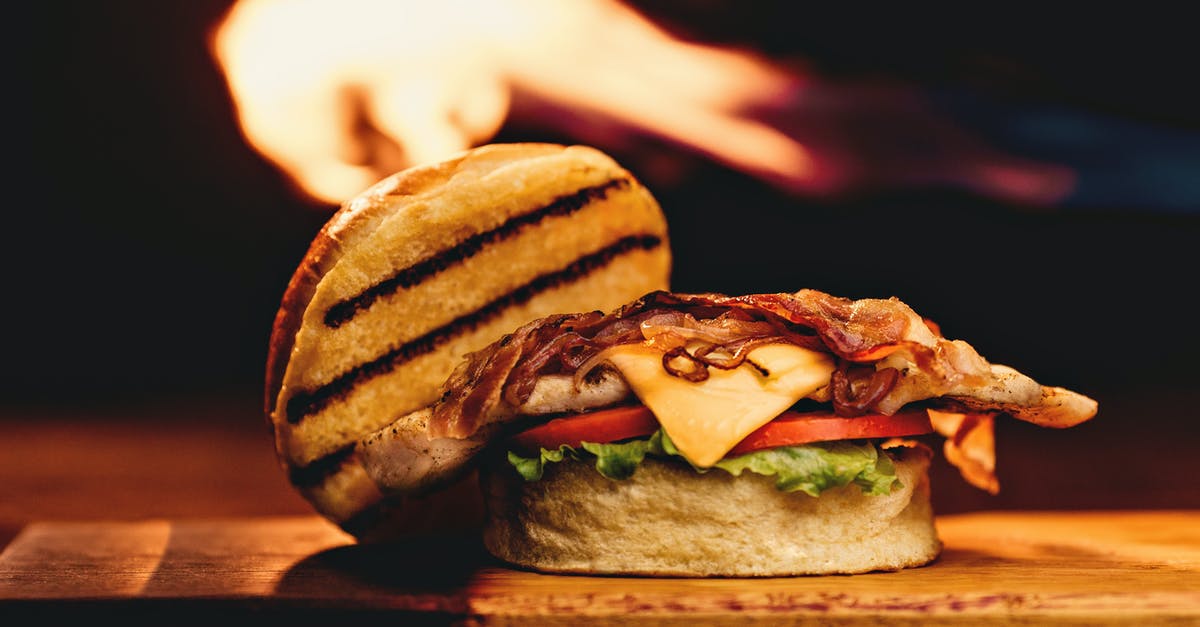 must I toast bread over a flame or are HOT toasters still made somewhere? [closed] - Burger With Cheese, Tomatoes, and Lettuce