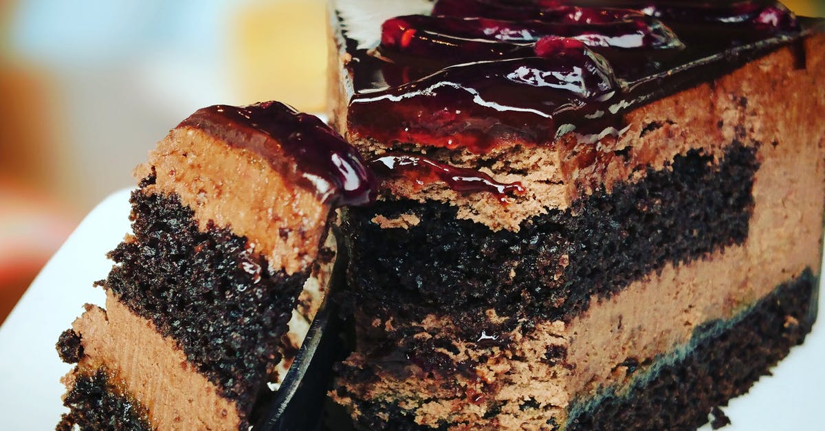 My cake falls while baking - Sliced Cake on Plate My cake falls while baking - Sliced Cake on Plate